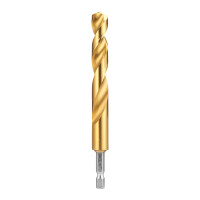 SHOCKWAVE Metallbohrer HSS-G RED HEX Titan 1/4"  5er Pa