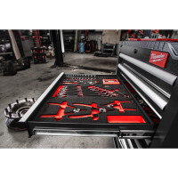 TOOLGUARD Werkstattwagen 78 cm / 30", grau, mit 7 Schub