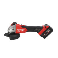 FUEL Akku-Winkelschleifer m. Bremse, mit 2x 5.0 Ah Akku &amp